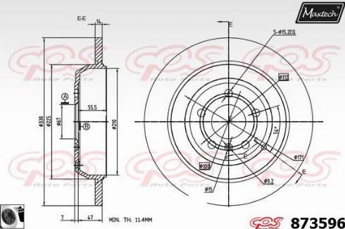 Maxtech 873596.0060 - Əyləc Diski furqanavto.az