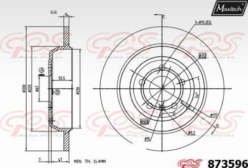 Maxtech 873596.0000 - Əyləc Diski furqanavto.az