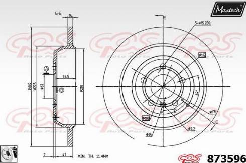 Maxtech 873596.0080 - Əyləc Diski furqanavto.az