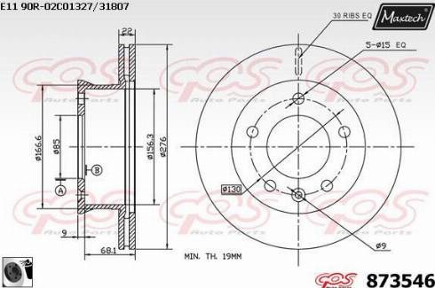 Maxtech 873546.0060 - Əyləc Diski furqanavto.az