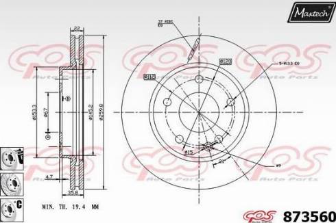 Maxtech 873560.6880 - Əyləc Diski furqanavto.az