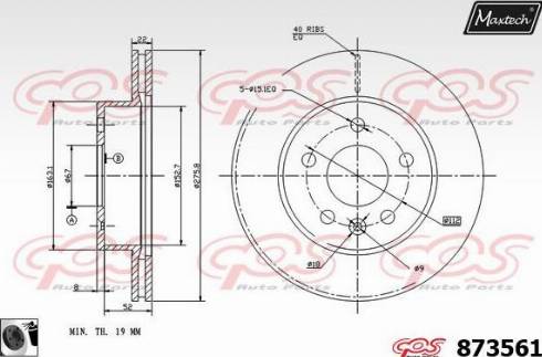 Maxtech 873561.0060 - Əyləc Diski furqanavto.az