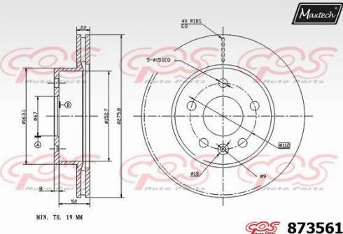 Maxtech 873561.0000 - Əyləc Diski furqanavto.az