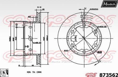 Maxtech 873562.0080 - Əyləc Diski furqanavto.az