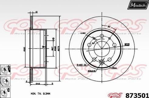 Maxtech 873501.6880 - Əyləc Diski furqanavto.az