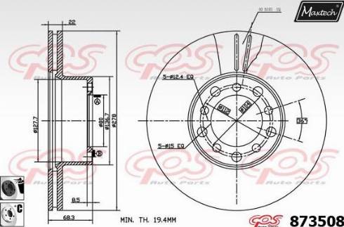 Maxtech 873508.6060 - Əyləc Diski furqanavto.az