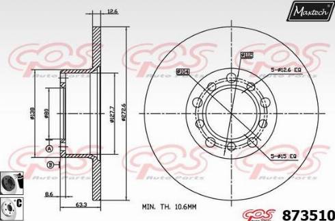 Maxtech 873510.6060 - Əyləc Diski furqanavto.az