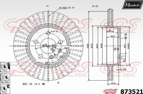 Maxtech 873521.6880 - Əyləc Diski furqanavto.az