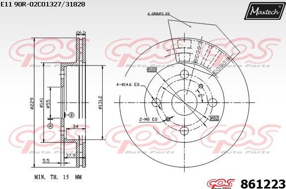 Maxtech 873571 - Əyləc Diski furqanavto.az