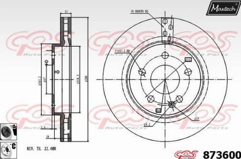 Maxtech 873600.6060 - Əyləc Diski furqanavto.az