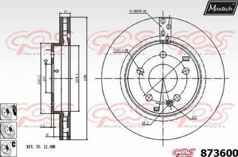 Maxtech 873600.6980 - Əyləc Diski furqanavto.az