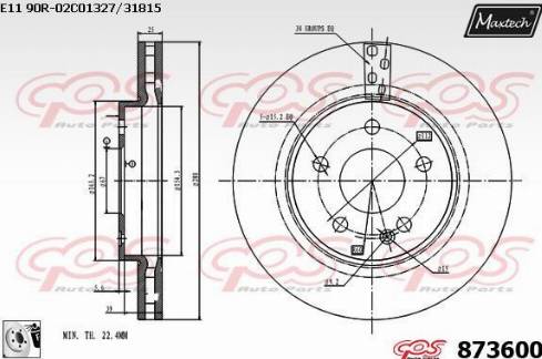 Maxtech 873600.0080 - Əyləc Diski furqanavto.az