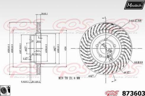 Maxtech 873603.0060 - Əyləc Diski furqanavto.az