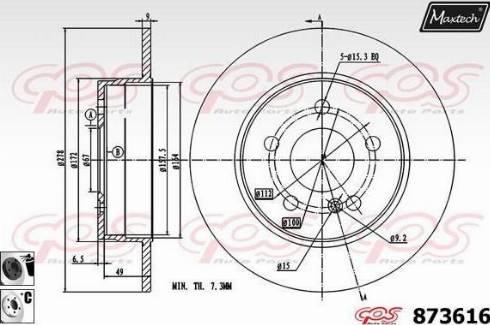 Maxtech 873616.6060 - Əyləc Diski furqanavto.az