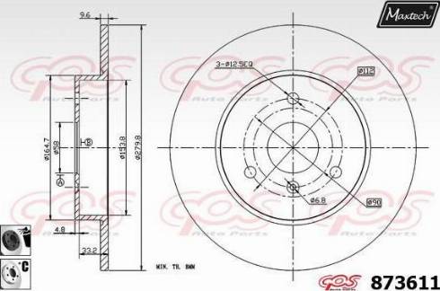 Maxtech 873611.6060 - Əyləc Diski furqanavto.az