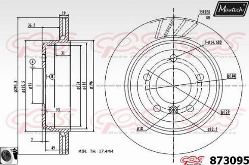 Maxtech 873095.0060 - Əyləc Diski furqanavto.az