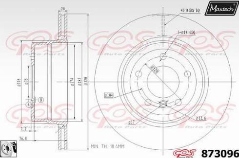 Maxtech 873096.0080 - Əyləc Diski furqanavto.az