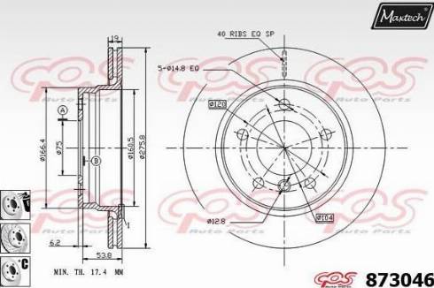 Maxtech 873046.6880 - Əyləc Diski furqanavto.az