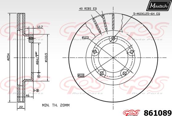 Maxtech 873046 - Əyləc Diski furqanavto.az