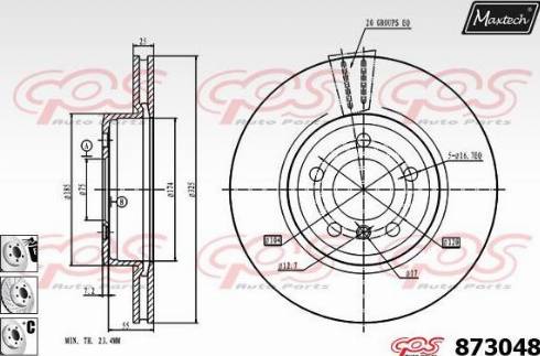 Maxtech 873048.6980 - Əyləc Diski furqanavto.az