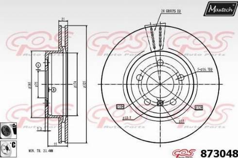 Maxtech 873048.6060 - Əyləc Diski furqanavto.az