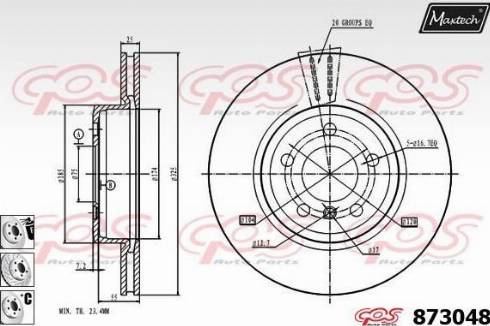 Maxtech 873048.6880 - Əyləc Diski furqanavto.az