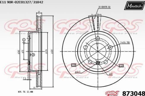 Maxtech 873048.0000 - Əyləc Diski furqanavto.az