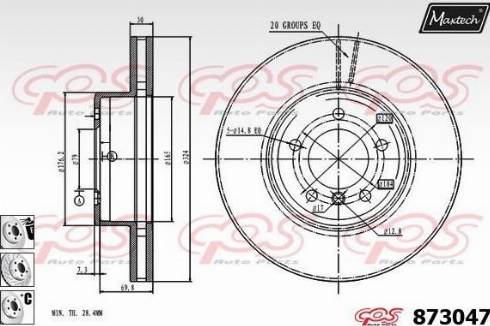 Maxtech 873047.6880 - Əyləc Diski furqanavto.az