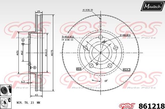 Maxtech 873054 - Əyləc Diski furqanavto.az