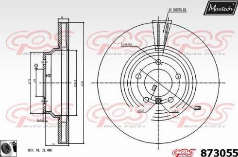 Maxtech 873055.0060 - Əyləc Diski furqanavto.az