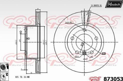 Maxtech 873053.6060 - Əyləc Diski furqanavto.az