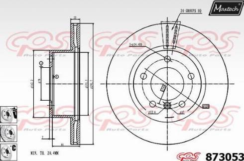 Maxtech 873053.6880 - Əyləc Diski furqanavto.az