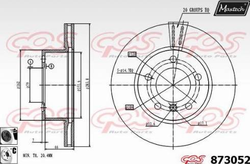 Maxtech 873052.6060 - Əyləc Diski furqanavto.az