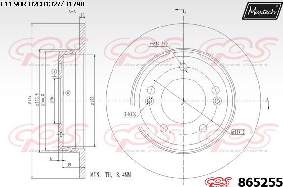 Maxtech 873064 - Əyləc Diski furqanavto.az