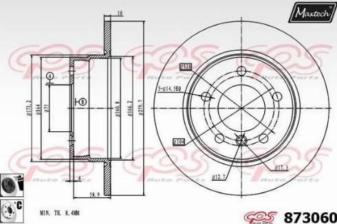 Maxtech 873060.6060 - Əyləc Diski furqanavto.az