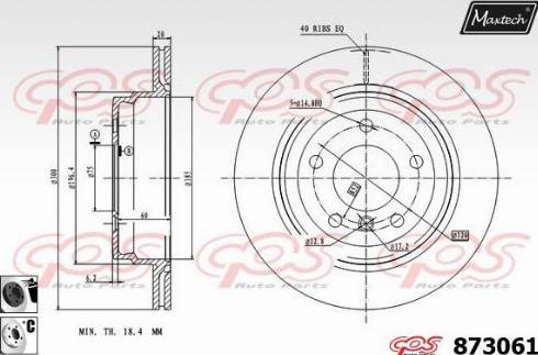 Maxtech 873061.6060 - Əyləc Diski furqanavto.az