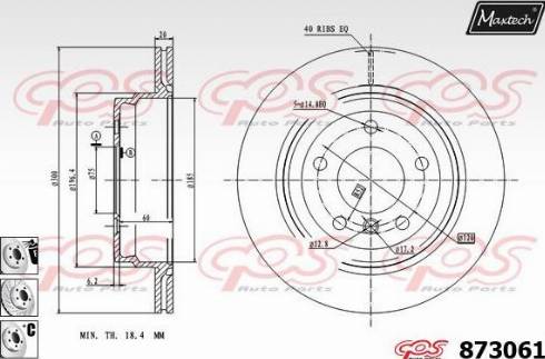 Maxtech 873061.6880 - Əyləc Diski furqanavto.az