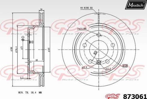 Maxtech 873061.0000 - Əyləc Diski furqanavto.az