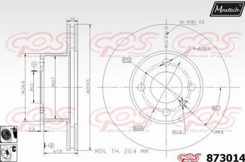 Maxtech 873014.6060 - Əyləc Diski furqanavto.az