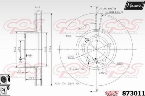 Maxtech 873011.6060 - Əyləc Diski furqanavto.az