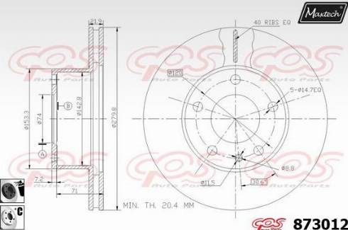 Maxtech 873012.6060 - Əyləc Diski furqanavto.az