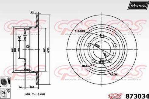 Maxtech 873034.6060 - Əyləc Diski furqanavto.az