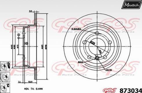 Maxtech 873034.6980 - Əyləc Diski furqanavto.az