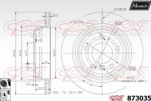 Maxtech 873035.6060 - Əyləc Diski furqanavto.az