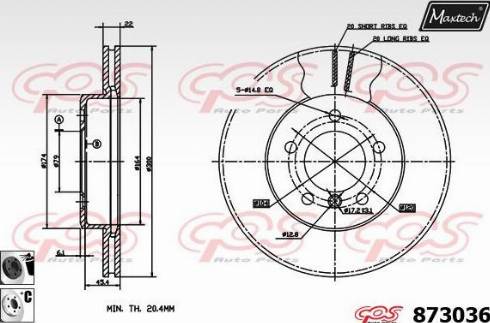 Maxtech 873036.6060 - Əyləc Diski furqanavto.az