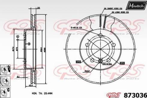 Maxtech 873036.6880 - Əyləc Diski furqanavto.az