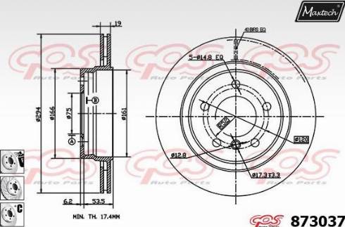 Maxtech 873037.6880 - Əyləc Diski furqanavto.az