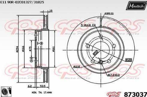 Maxtech 873037.0060 - Əyləc Diski furqanavto.az