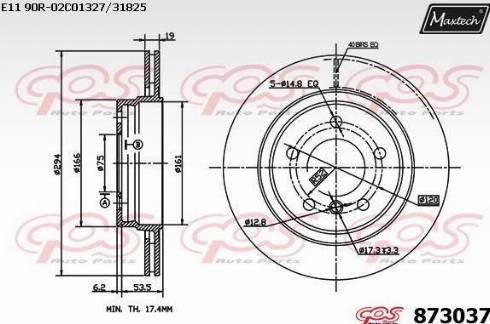 Maxtech 873037.0000 - Əyləc Diski furqanavto.az