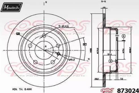 Maxtech 873024.0000 - Əyləc Diski furqanavto.az